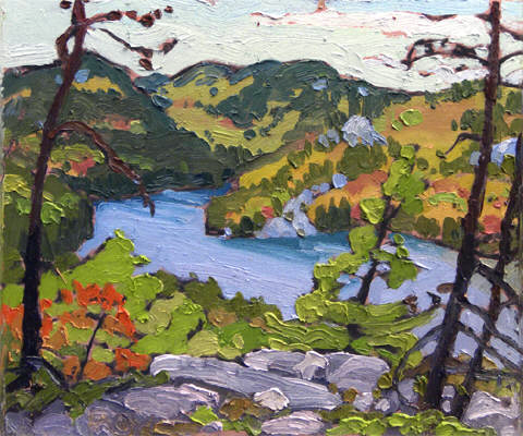"Nellie Lake" 10 x 12 in. Oil on panel. ROY